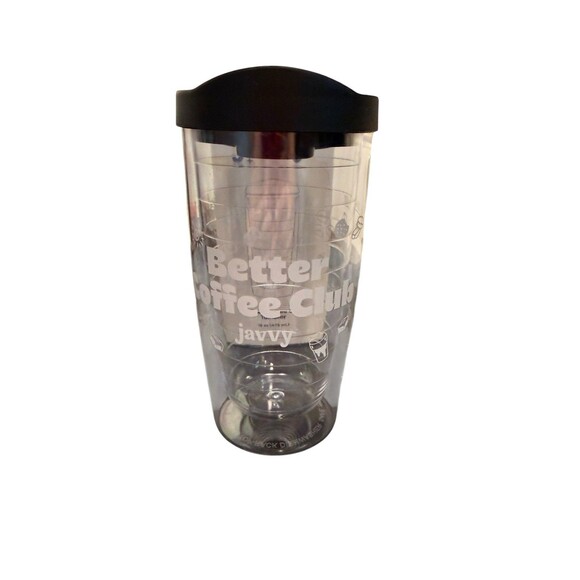 Javy Magic 16 oz Double Wall Tumbler Black Top Push On Lid • BPA Free - Picture 2 of 10
